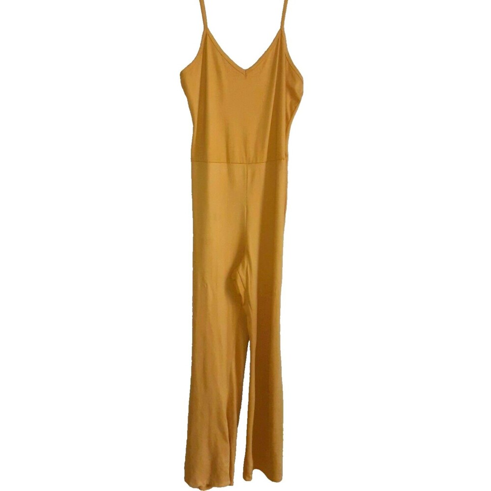 Urban Rose Gold Bodycon Spaghetti Strap Jumpsuit Women Pants Juniors Size Medium